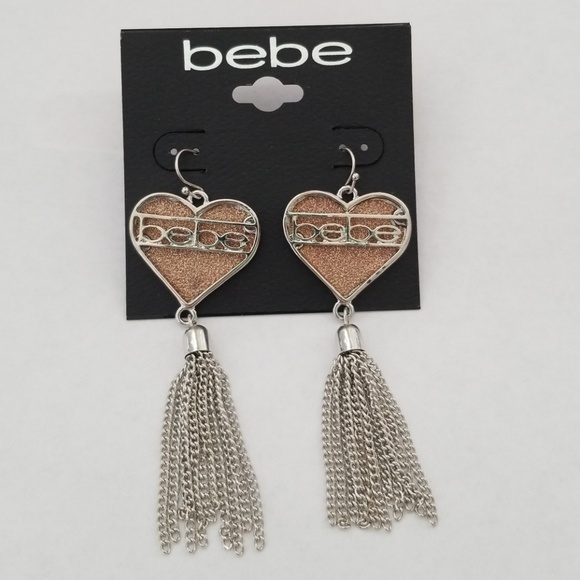 Heart logo Bebe earrings - Picture 1 of 2